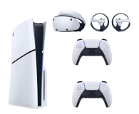 Konsola PS5 Sony PlayStation 5 Slim + DualSense White + PlayStation VR2